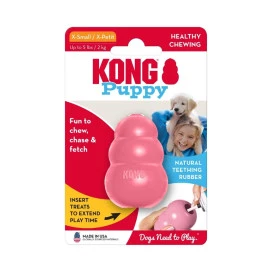 Kong Puppy Juguete Divertido Rellenable Azul/Rosa para Perro Juguetes para perros Patitas&co