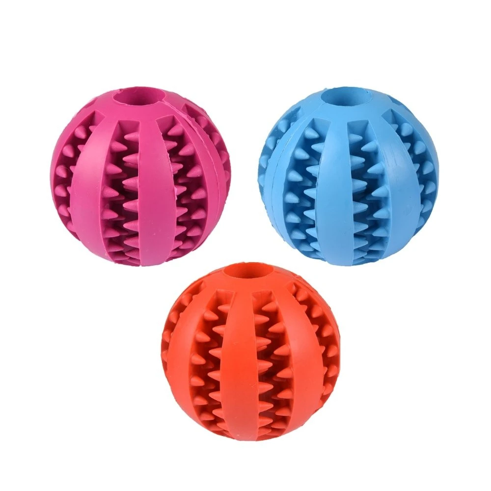 Flamingo Pelota Dental de Goma para Perro 7cm Juguetes para perros Patitas&co