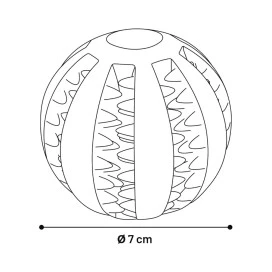 Flamingo Pelota Dental de Goma para Perro 7cm Juguetes para perros Patitas&co
