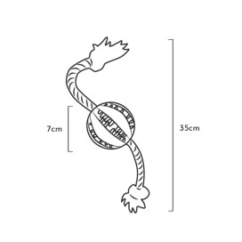 Retorn Juguete Rub Pelota Dental Flotante para Perro Juguetes para perros Patitas&co