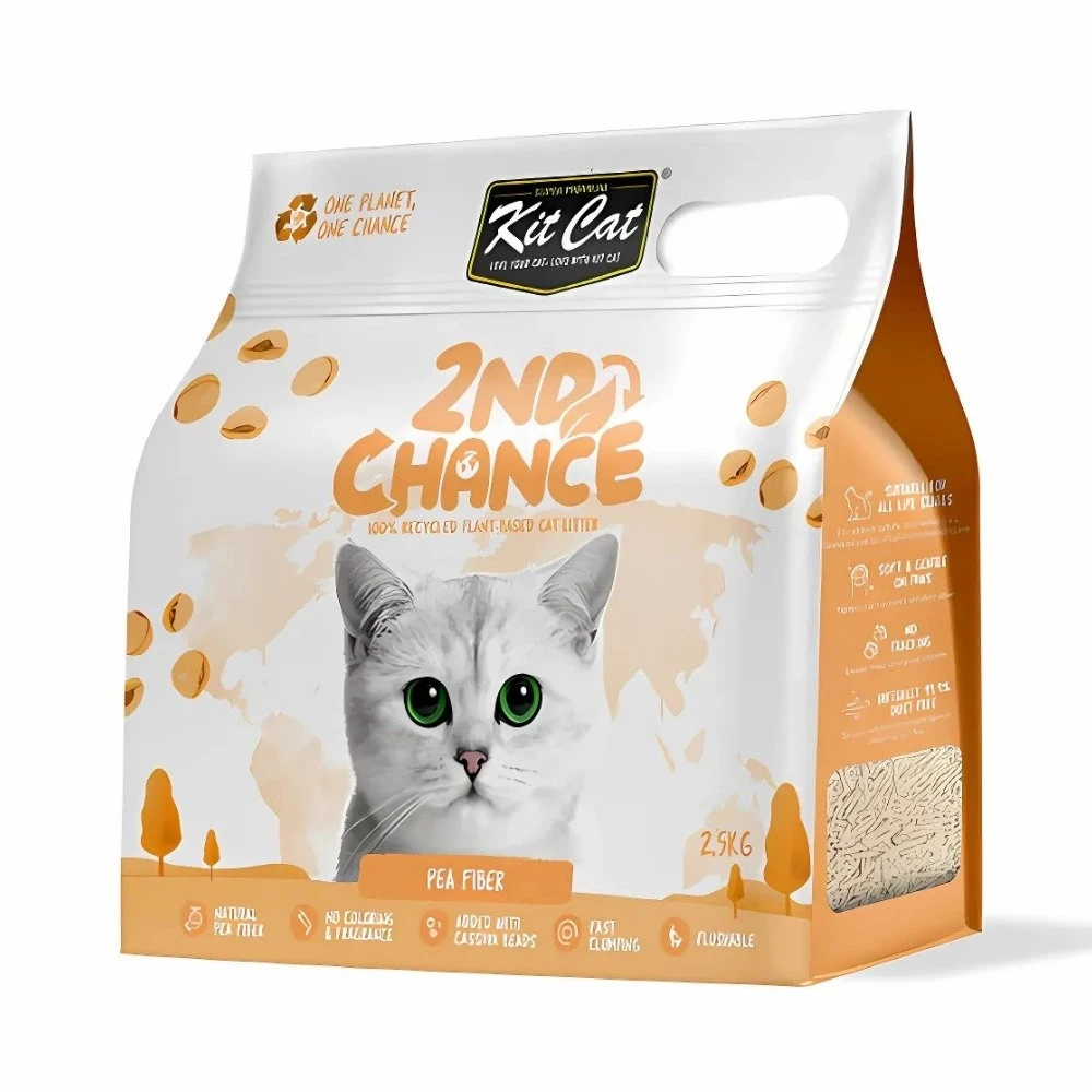 Kit Cat 2nd Chance Arena con Cáscara de Guisante y Yuca para Gato Patitas&co Patitas&co