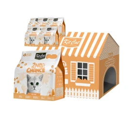 Kit Cat 2nd Chance Arena con Cáscara de Guisante y Yuca para Gato Patitas&co Patitas&co