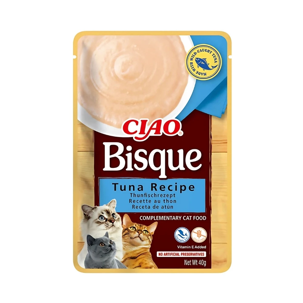 Ciao Bisque Sobre de Atún para Gatos Snacks para Gatos Patitas&co