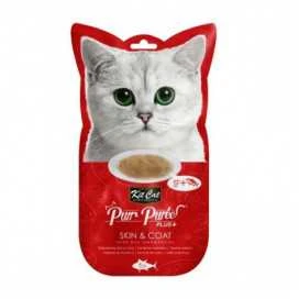 Kit Cat PurrPuree Snack de Atún (SkinandCoat) 4x15g para Gatos