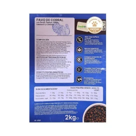 Instinto Pienso de Pavo de Corral para Perro Senior de Raza Pequeña Pienso para Perros Patitas&co