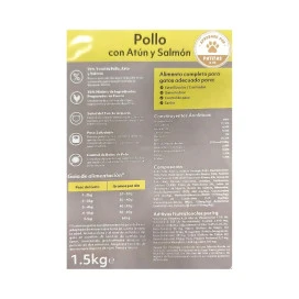 Instinto Pienso Natural Atún Salmón y Pollo Gato Esterilizado Pienso para gatos Patitas&co
