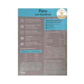 Instinto Pienso Natural Pato con Sardinas para Gato Esterilizado Pienso para gatos Patitas&co