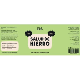 Milo Y Lola Suplemento Salud de Hierro Espirulina para Perros y Gatos Vitaminas para Perros y otros Suplementos Patitas&co