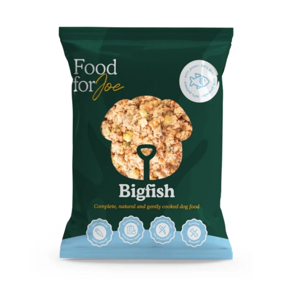 Food for Joe Comida Cocinada Bigfish Pescado para Perro Comida Cocinada para Perro Patitas&co