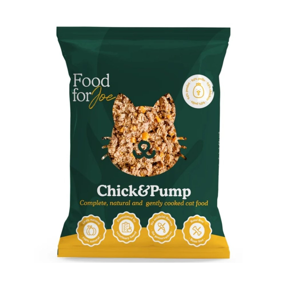 Food for Joe Comida Cocinada Chick&Pump Pollo para Gato Comida cocinada para gatos Patitas&co