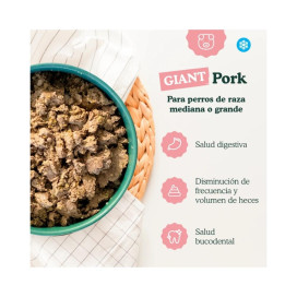Food for Joe Comida Cocinada Giant Cerdo para Perros Comida Cocinada para Perro Patitas&co