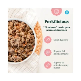 Food for Joe Comida Cocinada Porkdelicius para Perro Comida Cocinada para Perro Patitas&co