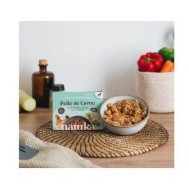 Natuka Menú Cocinado de Pollo de Corral para Perro Comida Cocinada para Perro Patitas&co