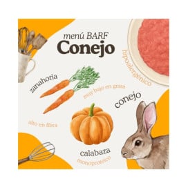 Natuka Menú BARF de Conejo para Perro Dieta BARF Perros Patitas&co