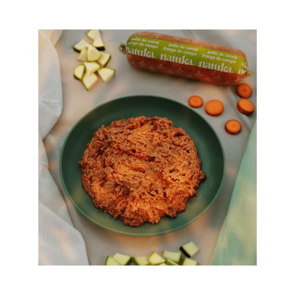 Natuka Menú BARF de Pollo de Corral para Perro Dieta BARF Perros Patitas&co