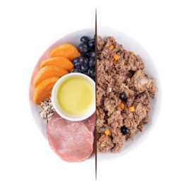 Puromenu Menú Cocinado Ibérico Royale para Perro Comida Cocinada para Perro Patitas&co