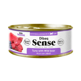 Dibaq Sense Lata Atun con Jabali para Gato Comida húmeda Patitas&co
