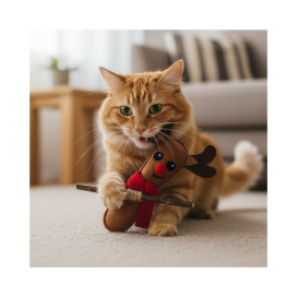 Beeztees Reno de Navidad Matatabi Para Gatos Especial navidad Patitas&co