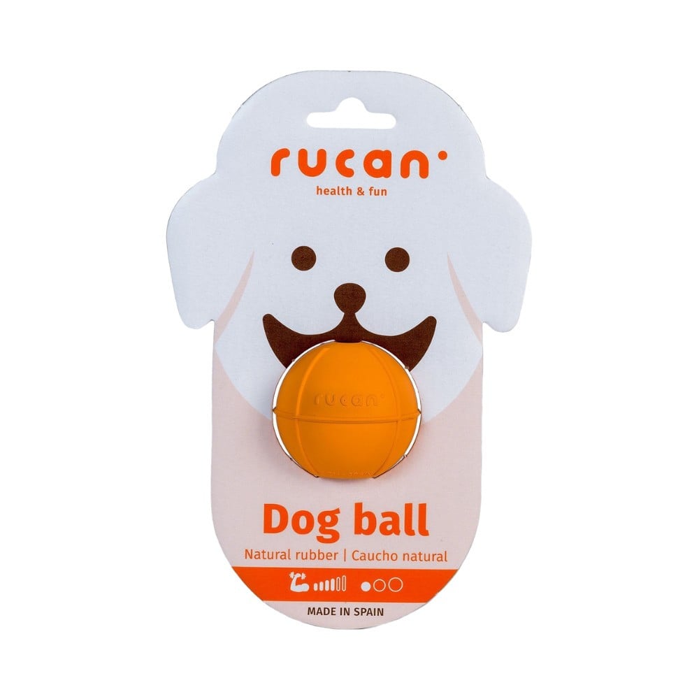 Rucan Dog Ball Pelota Naranja para Perro Juguetes para perros Patitas&co