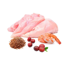 Puromenu Sobre Edición Navidad de Pollo y Gambas para Gatos Patitas&co Patitas&co