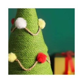 Rascador Árbol de Navidad de Sisal Natural para Gato Especial navidad Patitas&co
