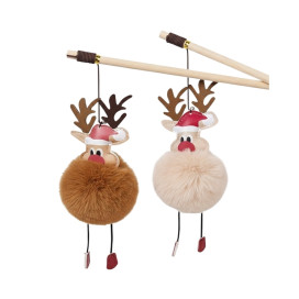 Juguete Surtido Caña Alce de Felpa para Gato Especial navidad Patitas&co