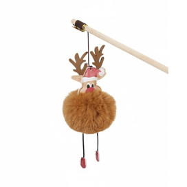 Juguete Surtido Caña Alce de Felpa para Gato Especial navidad Patitas&co