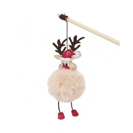 Juguete Surtido Caña Alce de Felpa para Gato Especial navidad Patitas&co