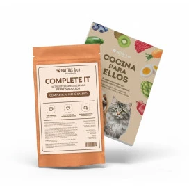 Pack Recetario Cocina para Ellos + Complete It 250g para Perro Patitas&co Patitas&co