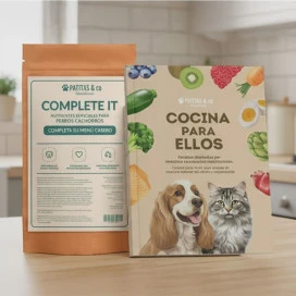 Pack Recetario Cocina para Ellos + Complete It 250g para Cachorro Patitas&co Patitas&co