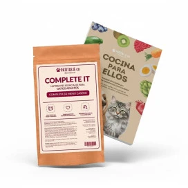 Pack Recetario Cocina para Ellos + Complete It 250g para Gato Patitas&co Patitas&co