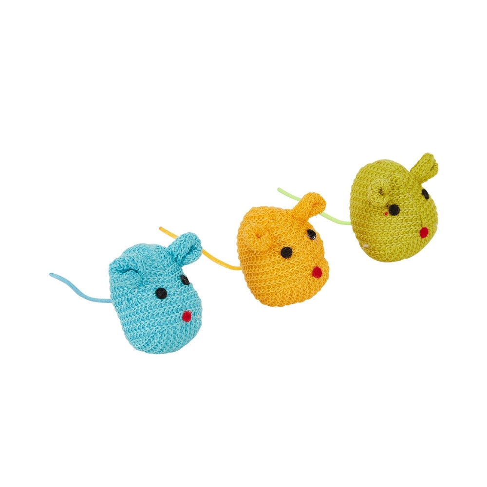 Freecat Peluche Ratón de Lana para Gatos (ud) Juguetes para gatos Patitas&co