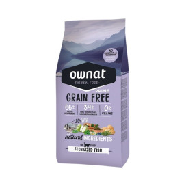 Ownat Grain Free Prime de Pescado para Gato Esterilizado Pienso para gatos Patitas&co