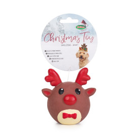 Bubimex Juguete Bola Reno de Latex para Perro Especial navidad Patitas&co