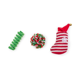 Beeztees Juguete 3 Piezas de Navidad para Gato Especial navidad Patitas&co