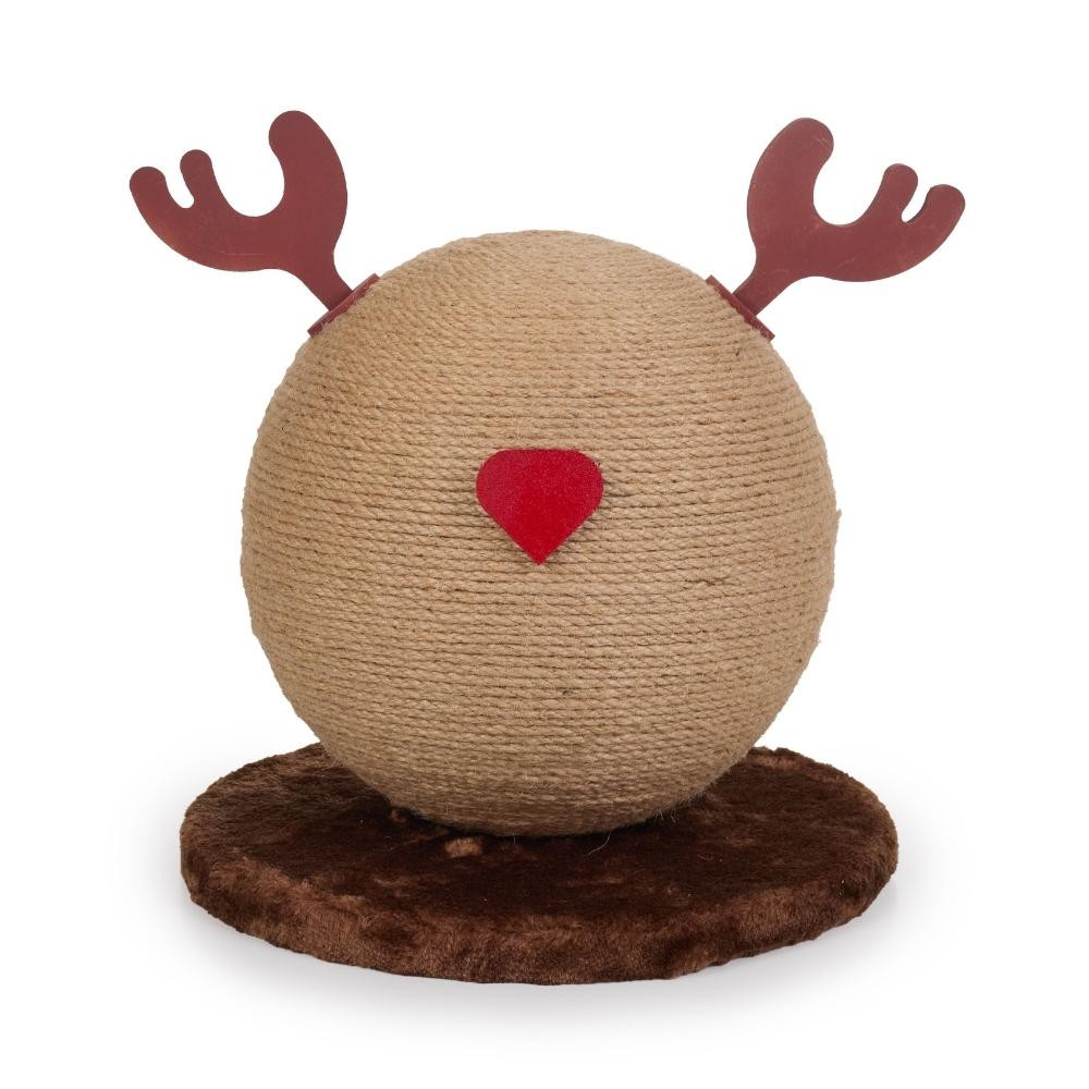 Bubimex Rascador Redondo de Reno Navideño para Gatos Especial navidad Patitas&co