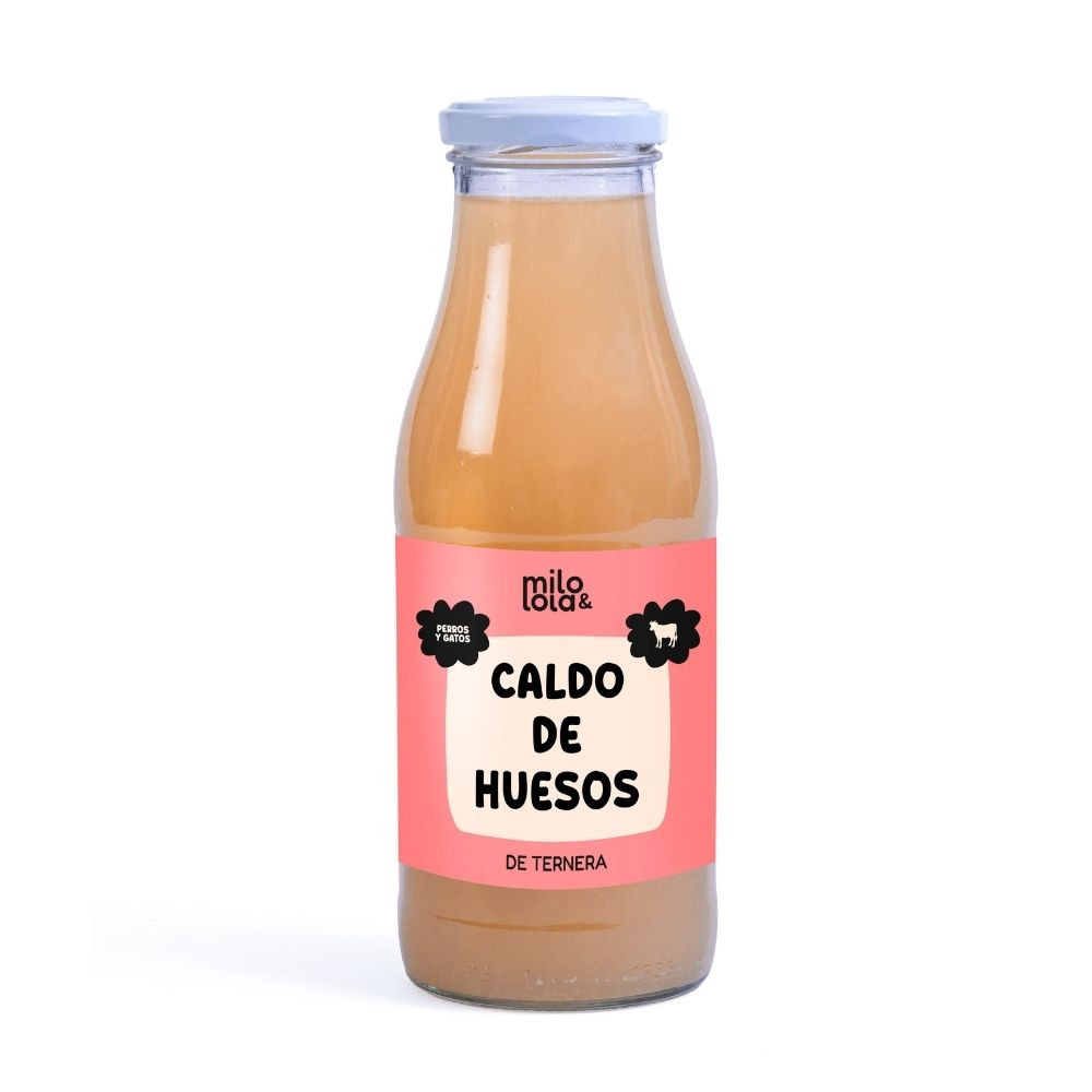 Milo y Lola Caldo de Huesos de Ternera