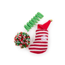 Beeztees Juguete 3 Piezas de Navidad para Gato Especial navidad Patitas&co