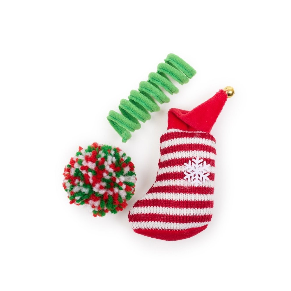 Beeztees Juguete 3 Piezas de Navidad para Gato Especial navidad Patitas&co