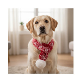 Beeztees Bufanda de Navidad para Perro Especial navidad Patitas&co