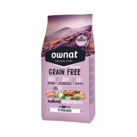 Ownat Grain Free Prime para Gato Esterilizado Pienso para gatos Patitas&co