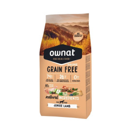 Ownat Grain Free Prime Junior de Cordero para Perro Cachorro Pienso para Perros Patitas&co
