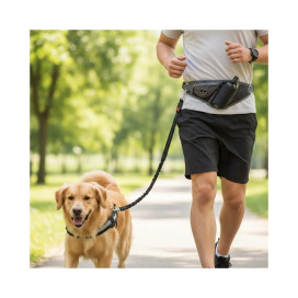 Freedog Cinturón Correa de Pasear y Correr para Perro Collar, Correa y Arnes Perro Patitas&co