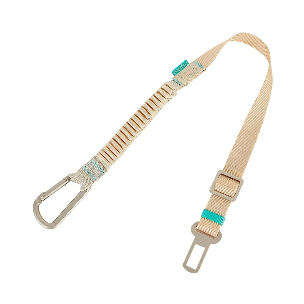 Freedog Cinturón de Seguridad Elástico Saferide PRO Beige Seguridad y Viaje para Perro Patitas&co