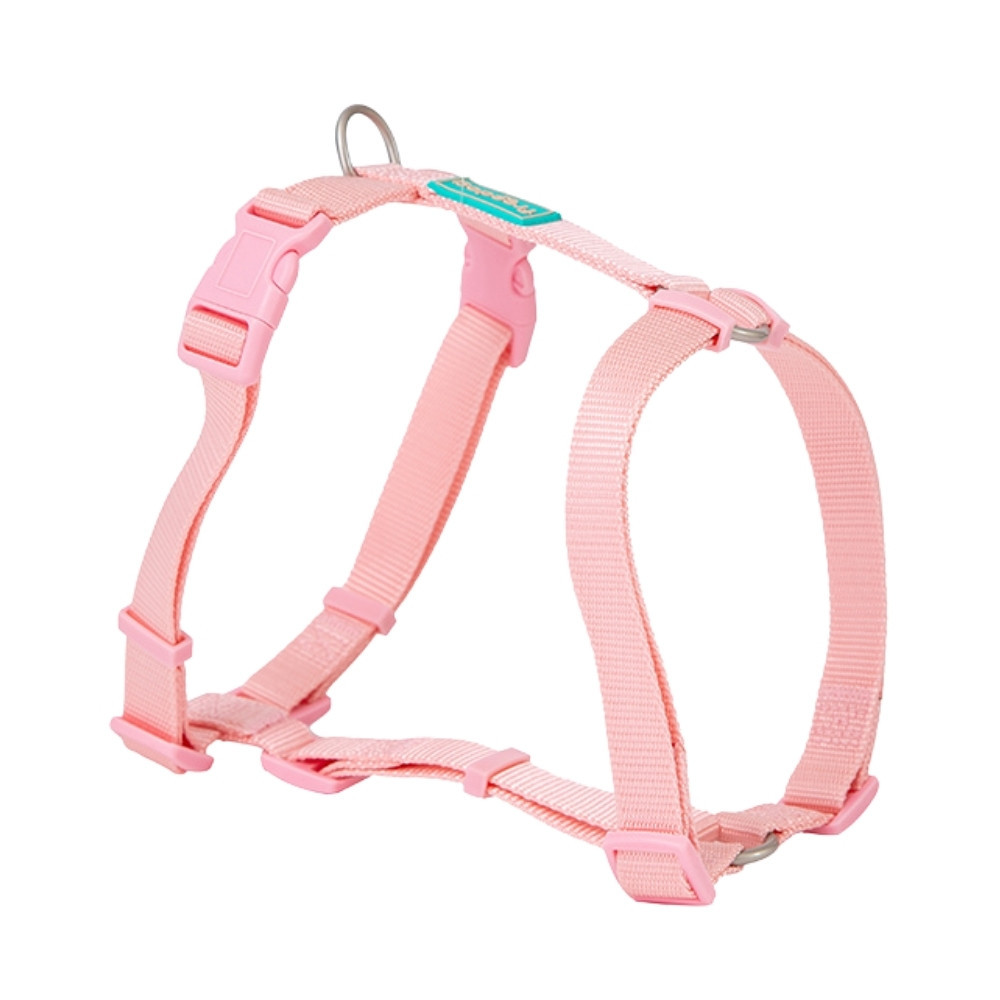 Freedo Arnés Nylon Basic Rosa Collar, Correa y Arnes Perro Patitas&co