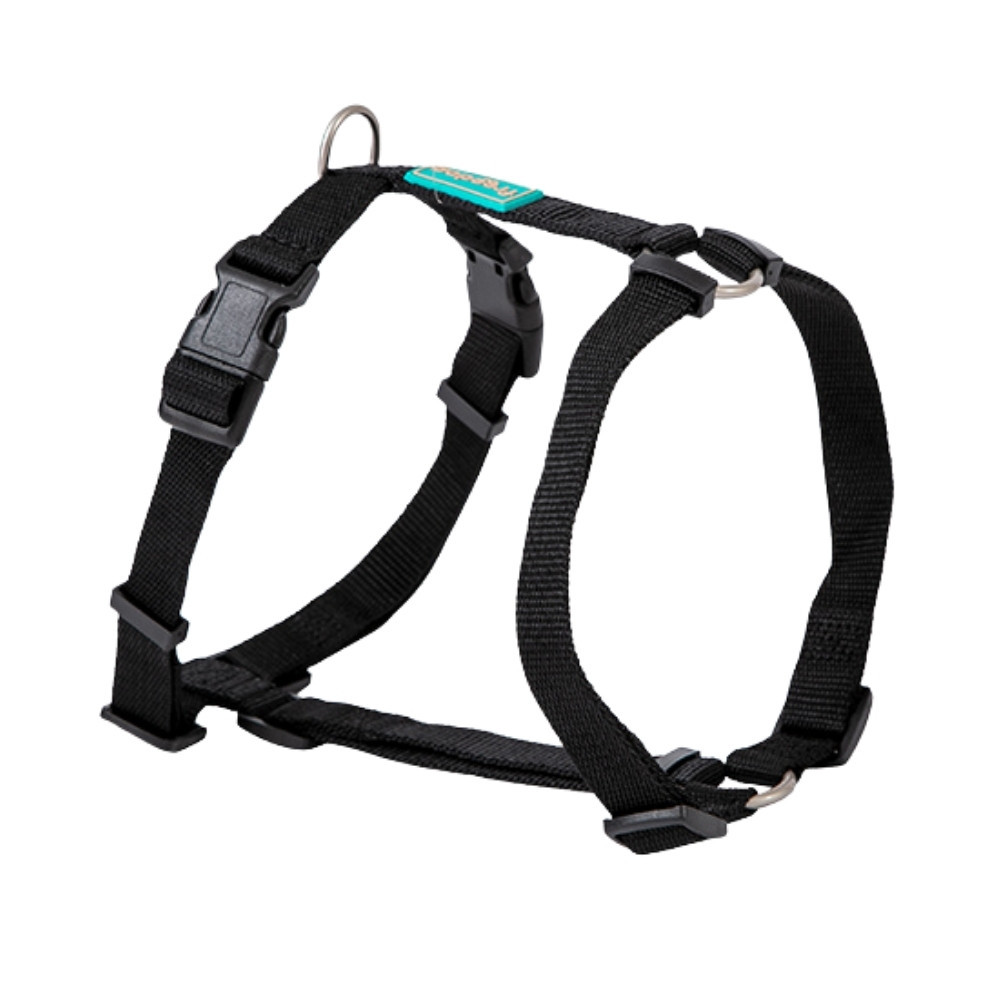 Freedog Arnés Nylon Basic Negro Collar, Correa y Arnes Perro Patitas&co