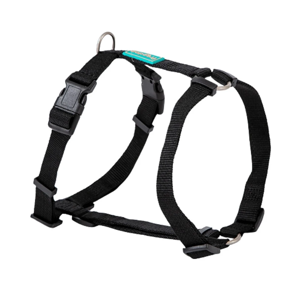 Freedog Arnés Nylon Basic Negro Collar, Correa y Arnes Perro Patitas&co