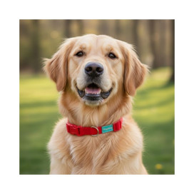 Freedog Collar Nylon Basic Rojo Collar, Correa y Arnes Perro Patitas&co