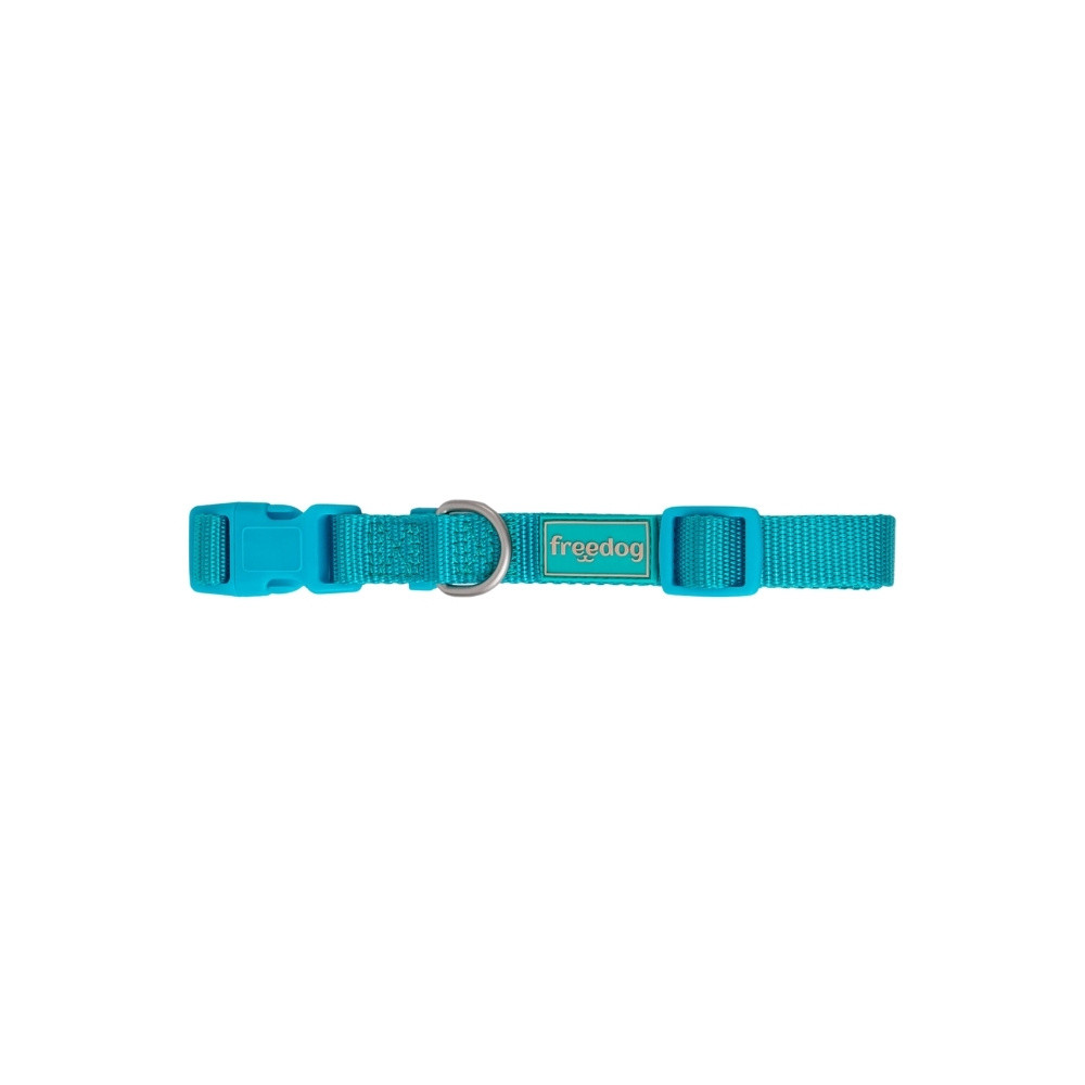 Freedog Collar Nylon Basic Turquesa Collar, Correa y Arnes Perro Patitas&co
