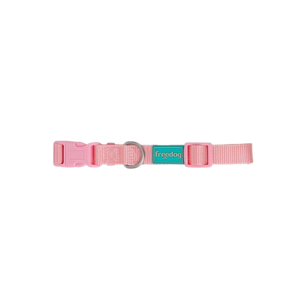 Freedog Collar Nylon Basic Rosa Collar, Correa y Arnes Perro Patitas&co